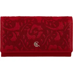 Canaletto PD1602s92t11 Damenbrieftasche - Dunkelrot - Elegante Canaletto Damenbrieftasche aus geprägtem Leder mit RFID-Schutz. 6 Kartenfächer und durchdachtes Design bieten optimale Funktionalität für den Alltag. Hochwertige Verarbeitung in Polen.