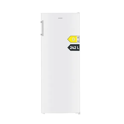 SEVERIN Vollraumkühlschrank 242L - Flexibel und energieeffizient - Kühlschrank mit 242L und Energieeffizienzklasse D, verstellbaren Einlegeböden und großem Gemüsefach für maximale Frische. Ideal für eine optimale Aufteilung frischer Lebensmittel.
