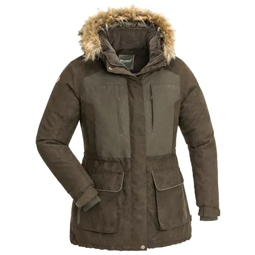 Pinewood Damen Jagd Jacke Abisko 2.0 XL - Funktionsjacke mit Pinewood Ultra Body-Heat-Technologie für maximalen Komfort. Wind- und wasserfest, mit verstellbarer Kapuze und geräumigen Taschen - ideal für die Jagd.
