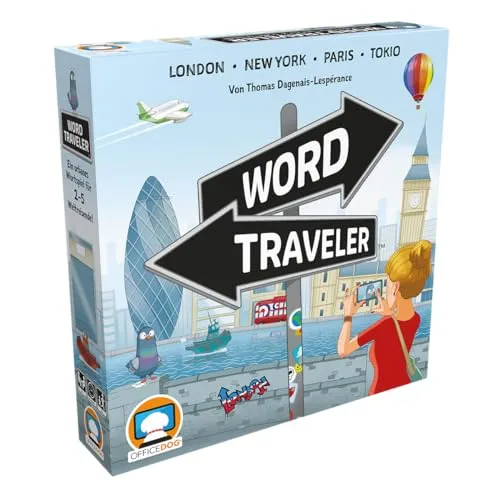 Office Dog, Word Traveler, Partyspiel, Wortspiel, 2-5 Spieler, Ab 10+ Jahren, 30-45 Minuten, Deutsch