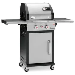 Landmann Triton Silber PTS 2.0 - Gas-Grillwagen aus Edelstahl, leistungsstark und ideal für Grillliebhaber