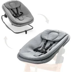 hauck 3in1 Babywippe für Alpha+, Beta+ & Arketa - Hochstuhlaufsatz und Wippe für Babys bis 15 kg, ergonomisch mit verstellbarem Neigungswinkel und sicherem 5-Punkt-Gurt, ideal für entspannte Momente und gemeinsame Familienzeiten.