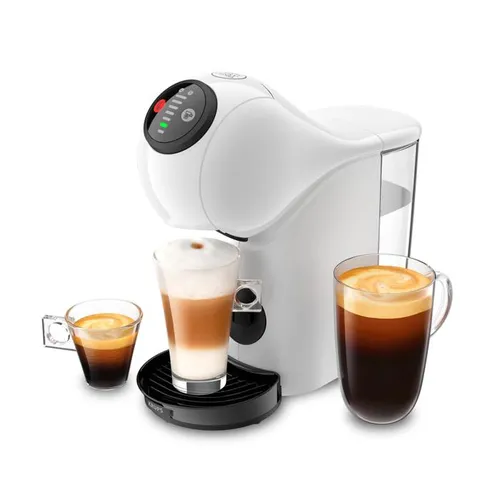 KRUPS KP2431 Genio S Kapselmaschine Weiß - Kompakte 15 bar Hochdruckmaschine für über 30 köstliche Kaffeevarianten, inklusive XL-Funktion für große Getränke