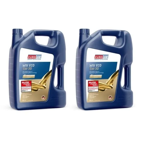 Motoröl Eurolub WIV ECO SAE 5W-30 - 5 Liter, für VW 504.00/507.00 und BMW MB Longlife, optimaler Motorschutz und verbesserte Kraftstoffeffizienz