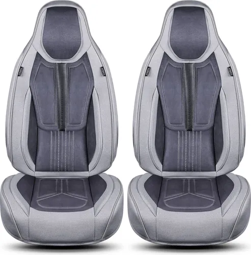 Renault Kadjar Sitzbezüge Bj 2015-21 in Grau - Sitzbezugset für Fahrer und Beifahrer, atmungsaktiv und abwaschbar, perfekt für den Schutz Ihrer Sitze.