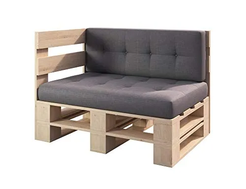 Lermowood Palettenmöbel Mp Eckbank 120 x 60 x 40 cm – Stilvolle Lounge Möbel für Garten und Balkon - Entdecken Sie die stilvolle Lermowood Palettenmöbel Eckbank, ideal für Innen- und Außenbereiche. Robustes Holz sorgt für Langlebigkeit und ein einzigartiges Design, das jeden Raum aufwertet.