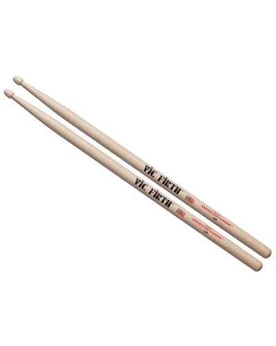Vic Firth 5A American Hickory Drumsticks - Hochwertige Drumsticks aus amerikanischem Hickory, ideal für präzisen Klang und hervorragende Haltbarkeit – perfekt für Drummer aller Levels.