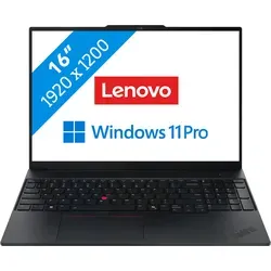 Lenovo ThinkPad E16 Gen 3 (AMD) - 21ST001UMH QWERTY - Leistungsstarker 16 Zoll Business-Laptop mit AMD Ryzen 7 und 16 GB RAM. Ideal für Multitasking und kreative Arbeiten, geschützt durch einen TPM-Chip und militärische Standards.