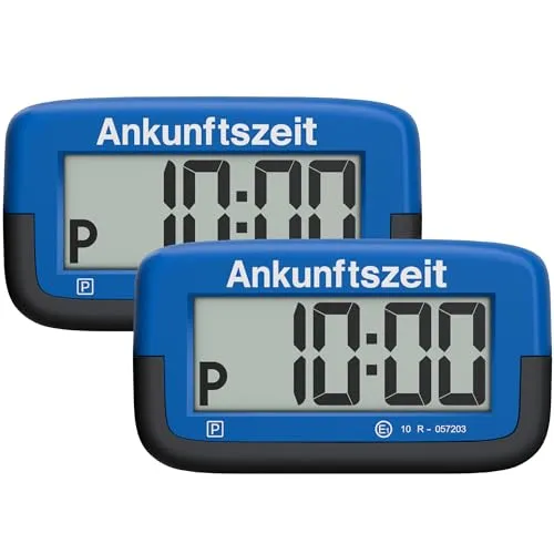 Needit elektronische Parkscheibe Park Micro I die weltweit dünnste automatische Parkscheibe mit KBA-Zulassung I kompakte, Digitale Parkuhr mit gut lesbarem Display I langlebige Batterie, 9,4 mm dünn