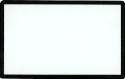 Frontscheibe für oberes Display kompatibel für Nintendo NEW 3DS, Farbe:Schwarz