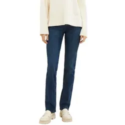 TOM TAILOR Damen 1008119 Alexa Straight Jeans - Dark Stone Wash Denim - Stylische Jeans im Five-Pocket-Style mit Stretch-Anteil für optimalen Tragekomfort und Bewegungsfreiheit. Ideal für jeden Anlass und in verschiedenen Längen erhältlich.