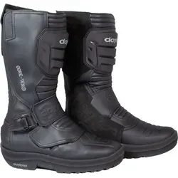 Daytona TransTourMan GTX Stiefel - Schwarz - 42 EU - Motorradbekleidung mit GORE-TEX-Membrane für Wasserdichtigkeit und Atmungsaktivität. Der ideale Reise-Enduro-Stiefel mit optimalem Schutz und bequemem Einstieg durch Klett- und Reißverschluss.
