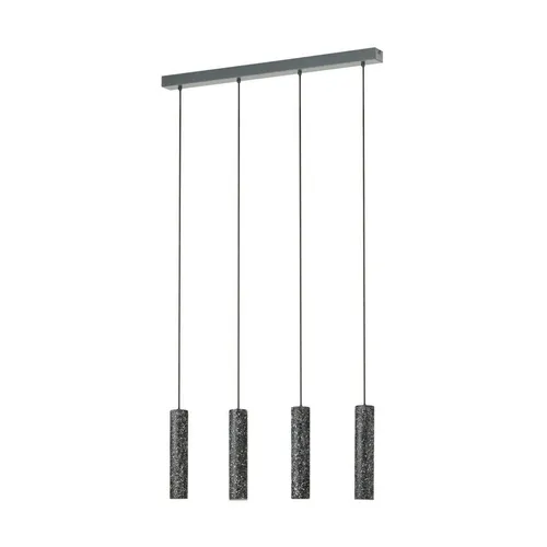 EGLO LED-Hängeleuchte Mentalona – Moderne Pendelleuchte mit GU10 Leuchtmitteln - Die elegante LED Pendelleuchte MENTALONA aus anthrazitfarbenem Terrazzo bringt warmweißes Licht in Ihr Zuhause. Ideal für Ess- und Wohnbereiche, sorgt sie für eine stilvolle Atmosphäre.