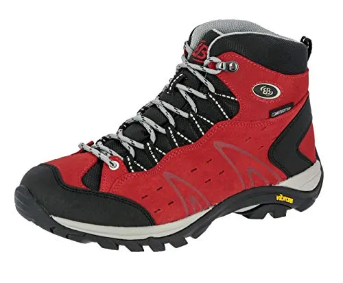 Bruetting Damen Mount Bona High Trekking- & Wanderschuhe, Rot, 38 EU - Wanderschuhe für Damen, atmungsaktiv und wasserabweisend. Der Mount Bona bietet eine stabile, rutschfeste Vibram-Laufsohle und hohen Tragekomfort für unvergessliche Outdoor-Abenteuer.
