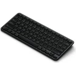 SATECHI Slim EX1 Kabellose Tastatur – Kompakte Bluetooth-Tastatur für Multi-Device - Minimalistische 4-in-1 Bluetooth-Tastatur für Mac, Windows, Tablets und Smartphones. Leises Tippgefühl und lange Akkulaufzeit machen sie ideal für unterwegs.