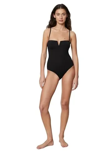 Marc O'Polo Badeanzug Essentials Swim schwarz XS - Bademode mit stylishen schwarzen Design, aus hochwertigem Material für optimalen Tragekomfort und perfekte Passform.
