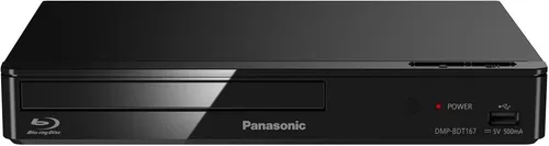 Panasonic DMP-BDT167EG - Kompakter 3D Blu-ray Player, Full HD Upscaling und integrierte Netflix-App für fesselndes Heimkinoerlebnis