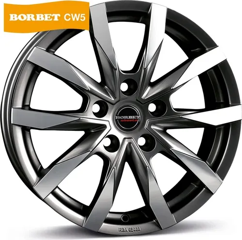 Borbet CW5 7,5X18 5/112 ET48 Black Polished Matt Felge - Hochwertige Alufelge mit 7,5 Zoll Breite und 18 Zoll Größe, ideal für sportliche Fahrzeuge. Elegantes Design in Black Polished Matt für einen stylishen Look.