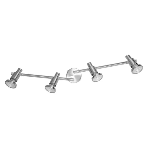 LEDVANCE 4-flammiger Deckenstrahler Spot, silber mit LED - Deckenspots mit dreh- und schwenkbaren Strahlern für maximale Flexibilität. Ideal für verschiedene Räume, warmweißes Licht und lange Lebensdauer von 25.000 Stunden.