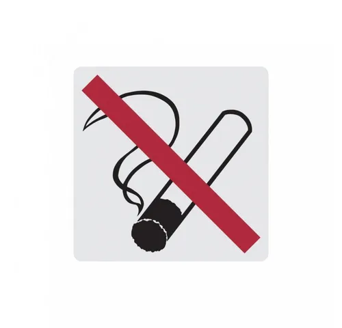 König Werbeanlagen Hinweisschild Türschild, Rauchverbot, 60 x 60 mm, Alu glatt 1 Stk.