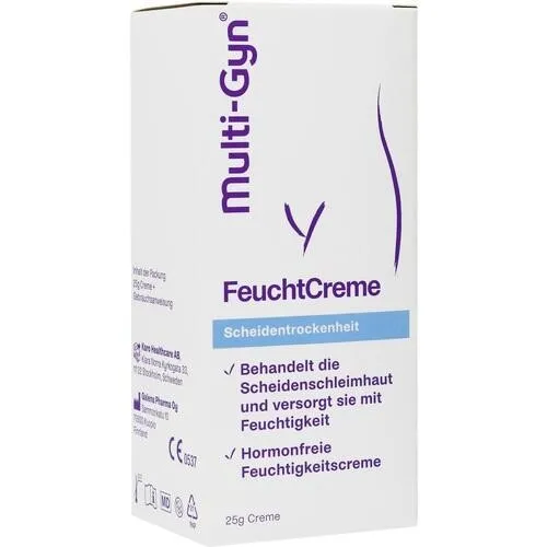 MULTI-GYN FeuchtCreme 25 g - Feuchtigkeitsspendende Creme für die Intimpflege, ideal zur Unterstützung der täglichen Hygiene, besonders sanft zur Haut.