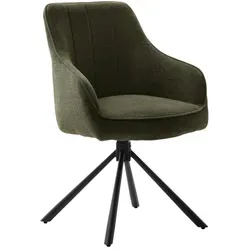 MCA furniture Esszimmerstuhl 2er Set Kasama mit Armlehnen - Stühle, drehbar und gepolstert für optimalen Komfort, ideal kombinierbar mit MCA Esstischen, stabil und modern im Design