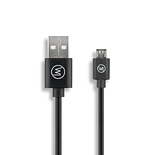 Wicked Chili MicroUSB Ladekabel kompatibel mit Amazon Kindle eBook Reader und Fire Tablet Oasis, Paperwhite, Voyager, Fire HD, Fire HDX, Touch, Keyboard und DX (100cm) schwarz