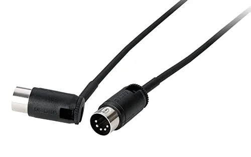 BOSS BMIDI-PB2 – Länge: 60cm/2ft – Platzsparendes MIDI-Kabel mit multidirektionalen Anschlusssteckern, perfekt für Pedalboards und alle MIDI-Anwendungen
