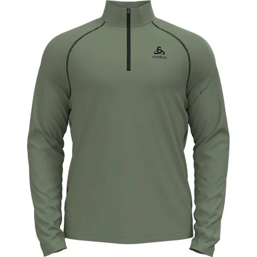 ODLO Herren Pullover Mid layer 1/2 zip RIGI - Hochwertiger Rolli aus weichem Fleecematerial, nachhaltig in Europa hergestellt, bietet optimale Bewegungsfreiheit und zuverlässige Wärme für sportliche Herausforderungen.