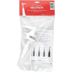 Monin Siruppumpe 10 ml GLAS 1 Liter