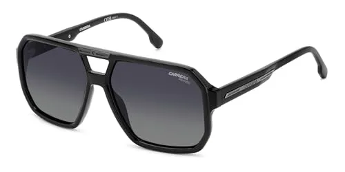 Carrera VICTORY C 01/S Herren-Sonnenbrille - Sportbrillen mit vollem Rand aus robustem Kunststoff, ideal für aktive Männer – stylish und schützend mit grauen Polycarbonatgläsern.