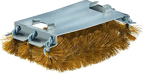 RÖSLE Ersatzbürste SlideX Brass - Hochwertige Ersatzborsten für Grillroste, ideal für emaillierte und verchromte Oberflächen