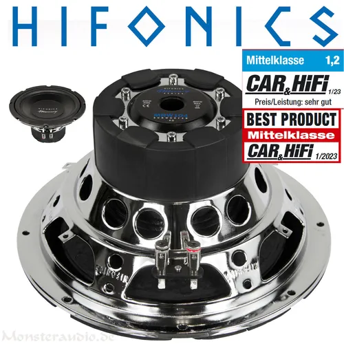 Hifonics 400/800 Watt RMS Auto Subwoofer MRW-104 - Car-HiFi-Lautsprecher mit 400 Watt RMS Leistung, ideal für kraftvollen Bass in deinem Auto. Der 10" Subwoofer überzeugt durch seine robusten Materialien und präzisen Klänge.