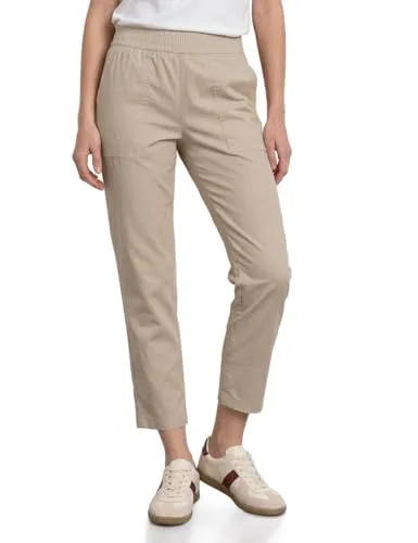 Street One Slim Leg Chino mit Elastikbund Cobble Stone 44 - Modische Chinohose im Slim Fit mit elastischem Bund für optimalen Tragekomfort. Ideal für lässige Outfits! Maße bei EU-Größe 38: Innenbeinlänge 68 cm, unterste Weite 17,5 cm.
