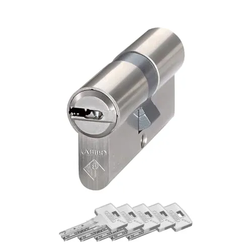 ABUS Profilzylinder Bravus 2000 Doppelzylinder mit 5 Wendeschlüsseln - Sicherer Türzylinder mit präziser Technik, ideal für den täglichen Einsatz. Zylindergröße 30/30 mm sorgt für perfekte Passform.