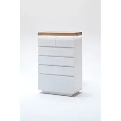 Kommode MCA FURNITURE "Romina" mit dimmbarer LED-Beleuchtung - Stilvolle Kommode aus MDF und Massivholz, 6 Schubladen, mit dimmbarer LED-Beleuchtung und Fernbedienung für eine besondere Atmosphäre im Raum.