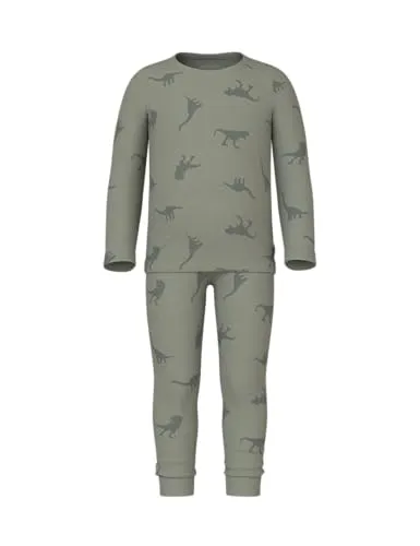 NAME IT Boy Nachtwäsche-Set Langarm - Zweiteiliger Pyjama für Jungen mit langen Ärmeln und elastischem Bund, aus 95% Baumwolle für hohen Tragekomfort und optimale Bewegungsfreiheit.