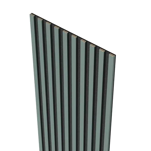MEBANO Akustikpaneele Holz 240 x 53 cm in Olive - Akustikelemente mit schallabsorbierendem Filz für optimale Raumakustik. Modernes Design mit 3D-Holz-Effekt, ideal für stilvolle Wohn- und Büroumgebungen.