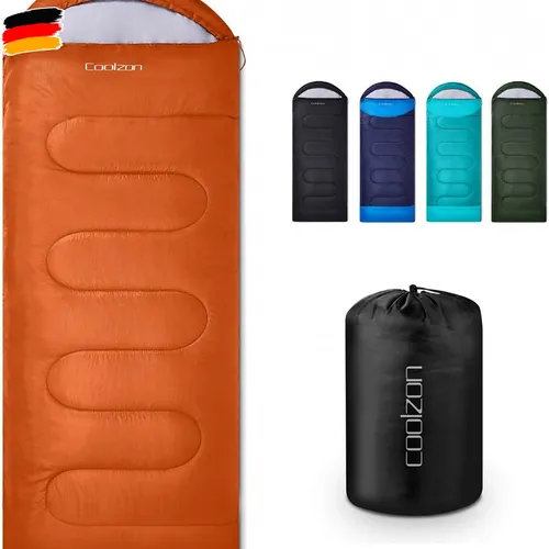 Coolzon Schlafsack für Erwachsene, für 3-4 Jahreszeiten, wasserdicht, U