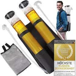 Goods+Gadgets Getränkespender Duo Bierrucksack Xtreme - 6 Liter Getränkerucksack mit 2 x 3l Füllung, ideal für Partys und Veranstaltungen