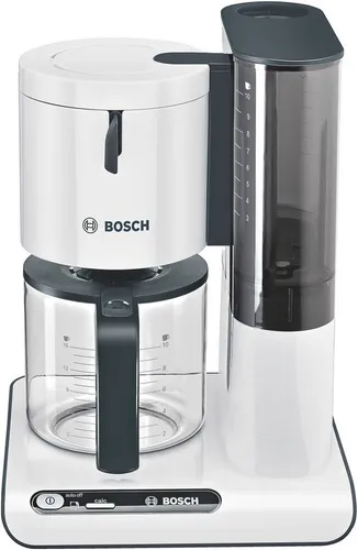 BOSCH Filterkaffeemaschine Styline TKA8011, 1,25l Kaffeekanne - Kaffeemaschine mit Dual Heating System für perfekten Kaffeegeschmack, 1,25l Kanne, Tropfstopp und integriertes Entkalkungssystem für einfache Pflege.