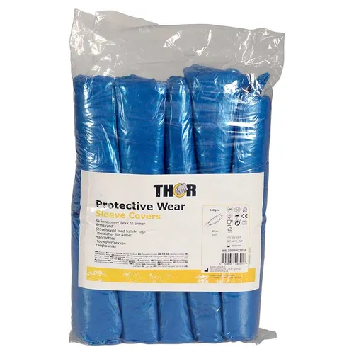 Thor Ärmelschoner 20 x 40 cm Blau LDPE, 100 Stück