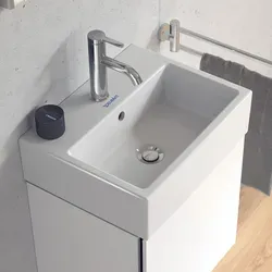 Duravit Vero Air Handwaschbecken 45 x 35 cm - Elegantes Badkeramik Waschbecken in Weiß mit WonderGliss-Beschichtung für leichte Reinigung, ideal für moderne Badezimmer.