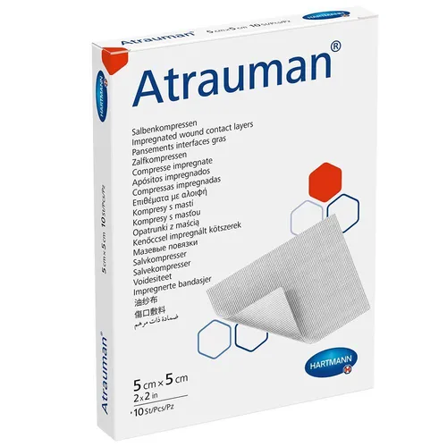 Atrauman 5x5 cm sterile Kompressen - Kompressen & Verbände, ideal für die Wundversorgung, bieten optimale Feuchtigkeitsversorgung und unterstützen die Heilung.