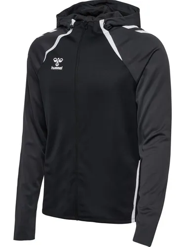 hummel Sport-Trainingsjacke hmlLEAD 2.0 Zip Hoodie - Badmintonbekleidung Herren mit BEECOOL-Technologie für hohe Atmungsaktivität und schnelles Trocknen, ideal für intensives Training.