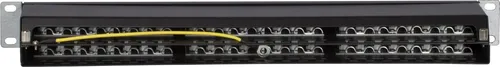 DS-IT CAT5 FTP Netzwerk-Patchpanel 48-fach - Patchpanel mit 48 Ports, ideal für Netzwerkorganisation und -management in großen Büros oder Rechenzentren.