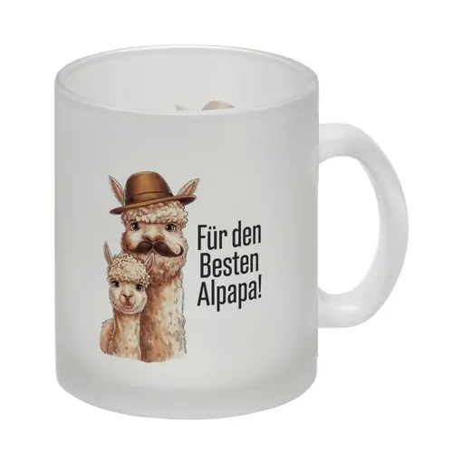 Für den besten ALPAPA! Glas Tasse - Alpaka Papa