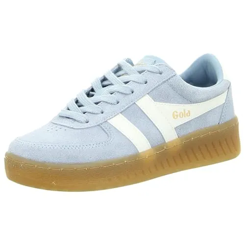 Gola Sneaker Grandslam Wildleder 2025 - Himmelblau/Weiß Damen - Sneaker im Heritage-Stil mit hochwertigem Wildleder-Obermaterial und Gummisohle für optimalen Komfort und einen entspannten Look. Ideal für modebewusste Damen!