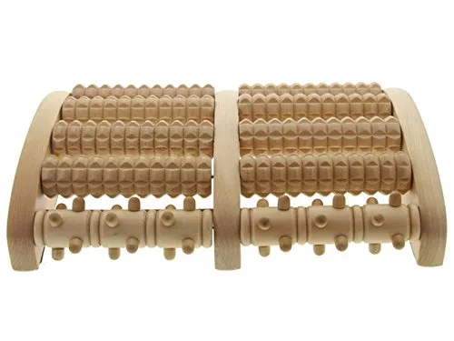 Holz Massage Kosmetex Fußroller für Fussmassage zur Anregung der Fußreflexzonen