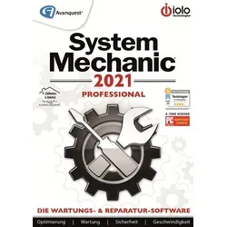 iolo System Mechanic 2021 Professional - Optimierungssoftware für PCs mit leistungsstarken Tools zur Steigerung der Systemgeschwindigkeit und Sicherheit. Ideal für anspruchsvolle Nutzer, die das Beste aus ihrem Computer herausholen möchten.